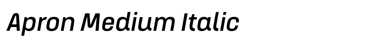 Apron Medium Italic image